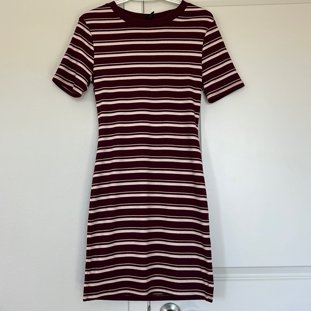 Stripped body on dress